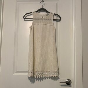 Elegant Cream Lace Dress